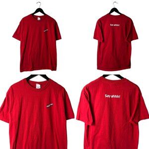 Dr McGillicuddy's Cherry Schnapps T Shirt Vintage Y2K Red Medium M Graphic Tee